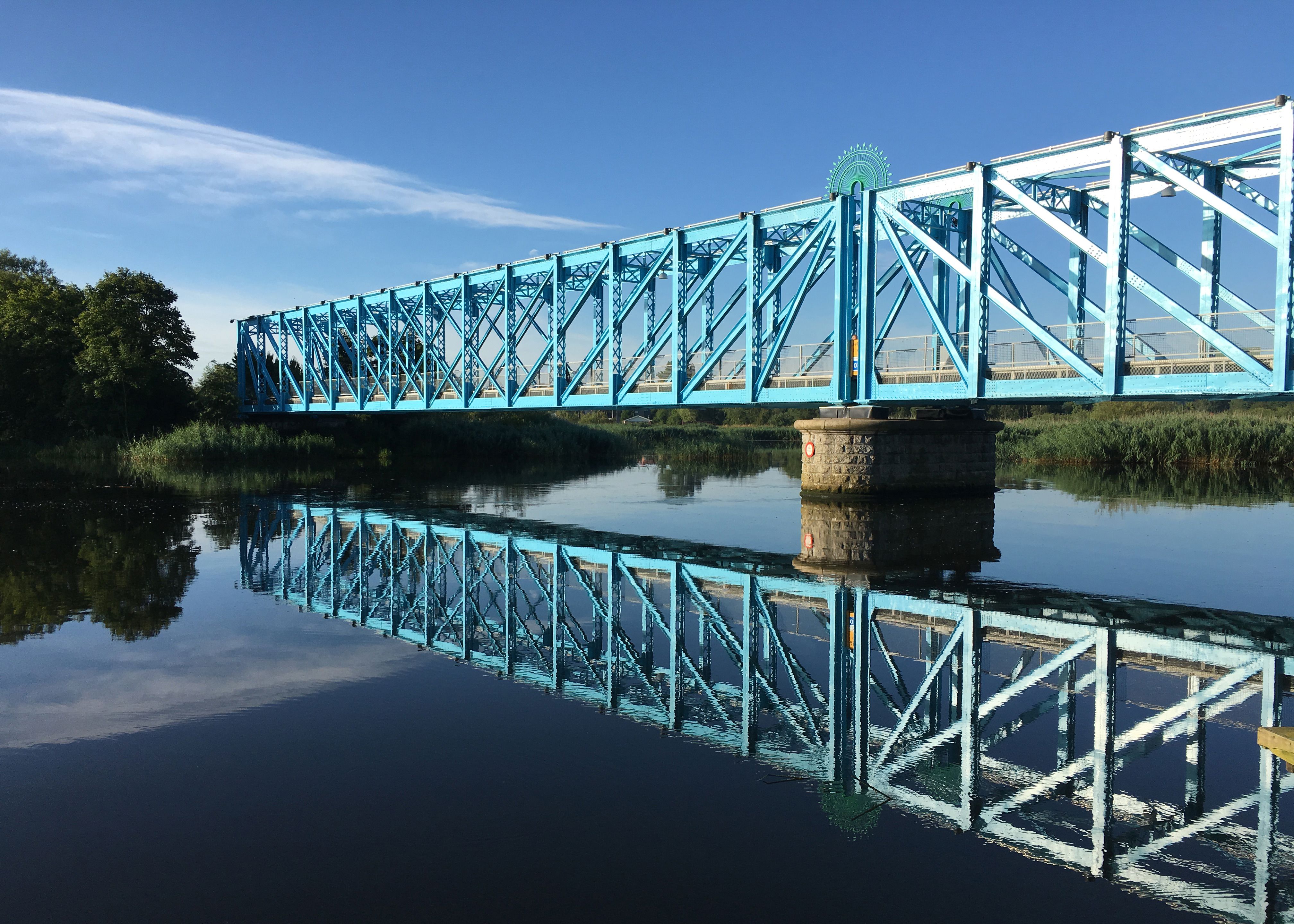 Den Blå Bro set fra Justesens Plæne