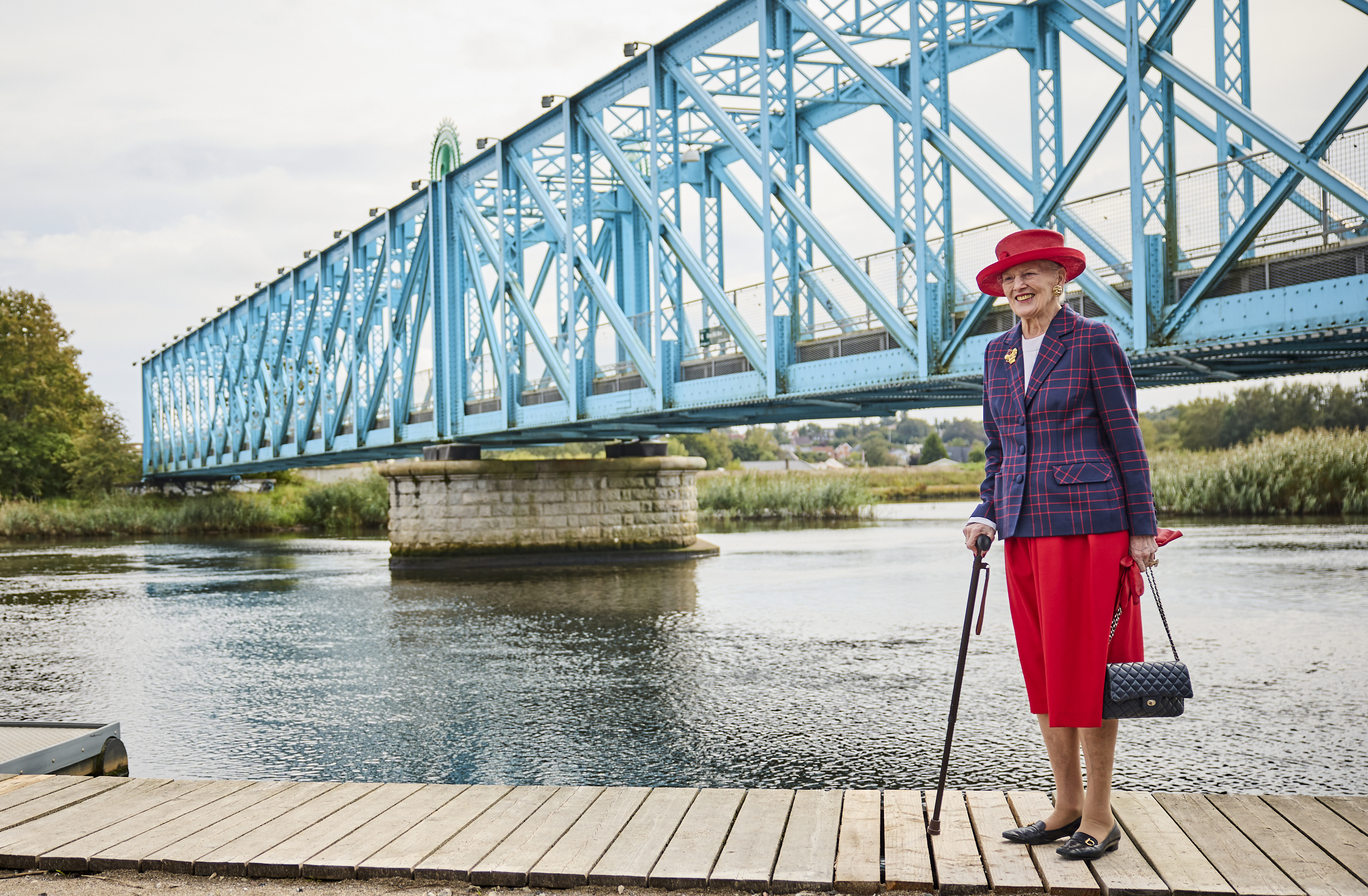 H.M. Dronningen ved Den Blå Bro