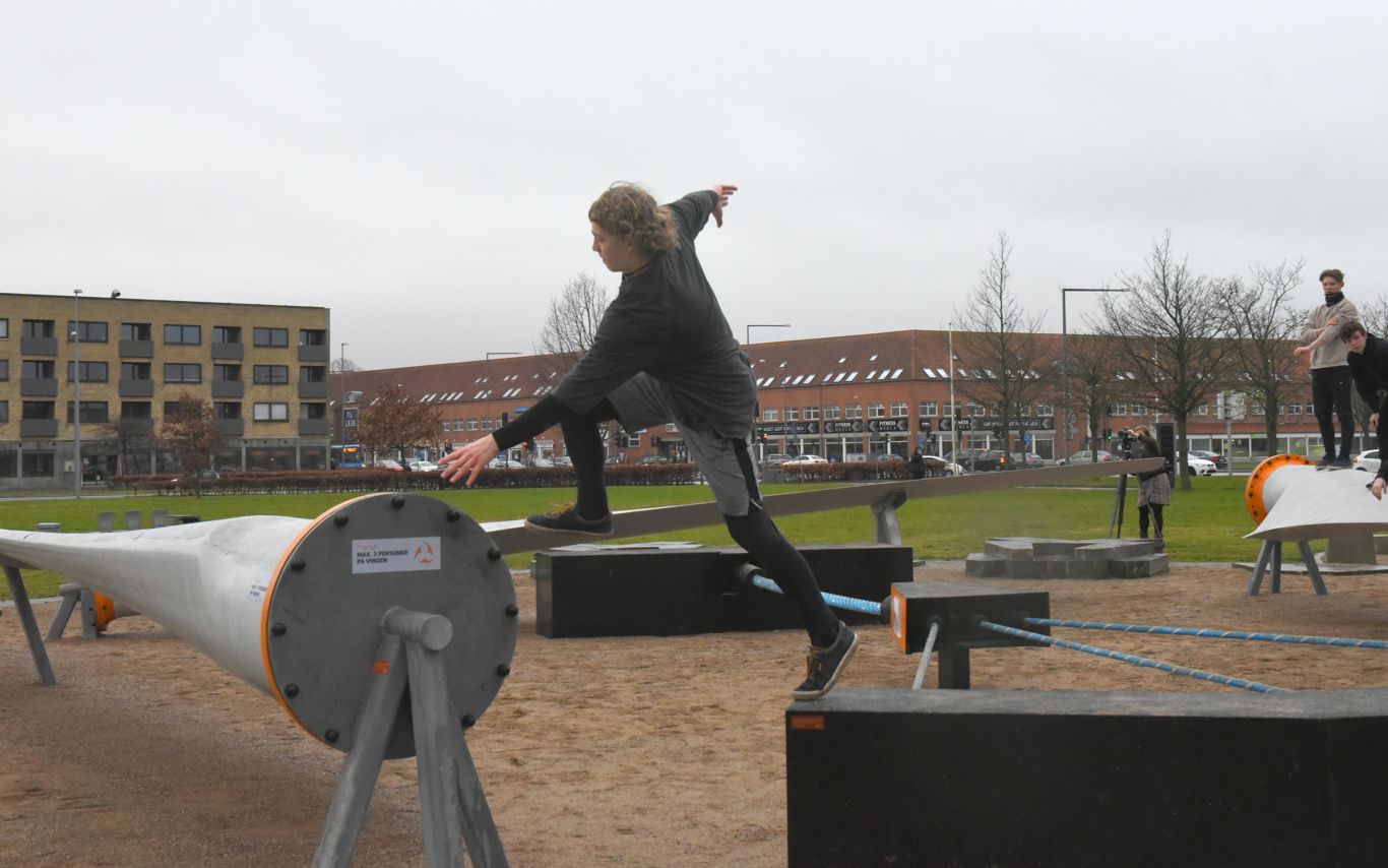 Parkour i Tronholmparken