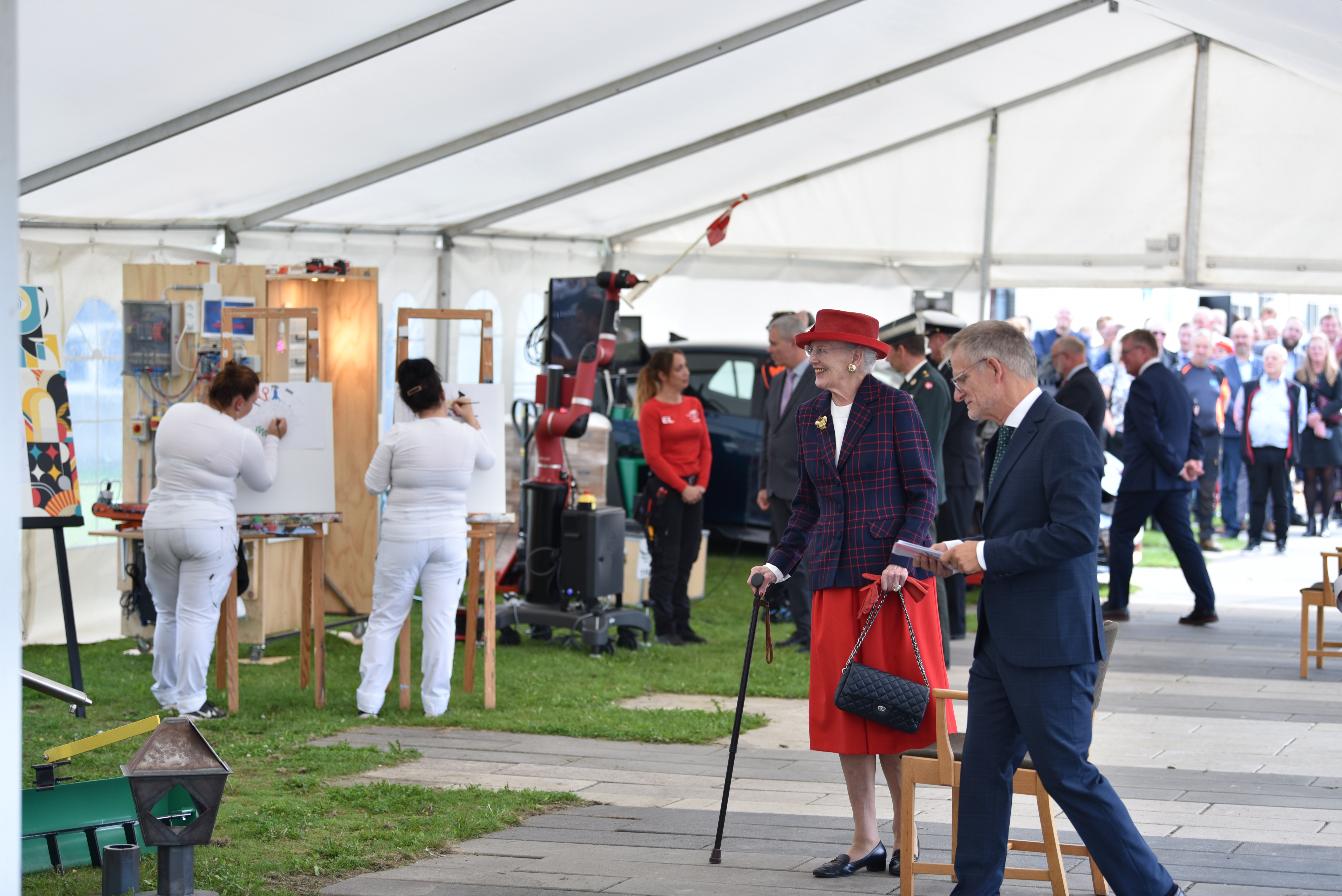 Dronningen på besøg på Tradium